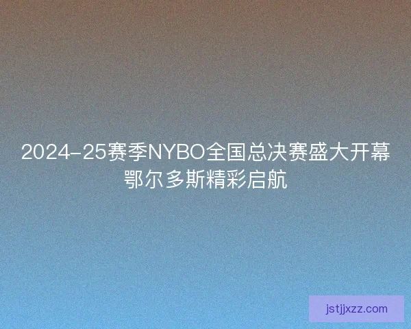 2024-25赛季NYBO全国总决赛盛大开幕鄂尔多斯精彩启航